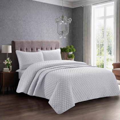 סט סדינים 3 חלקים SKY RAMA SILVER SINGLE 150X200 CM