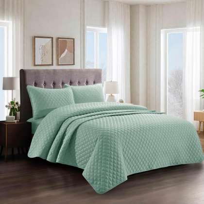 סט סדינים 4 חלקים SKY RAMA GREEN DOUBLE 220X200 CM