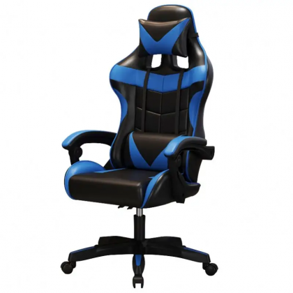 כיסא גיימינג גב גבוה — BLUE- BLACK