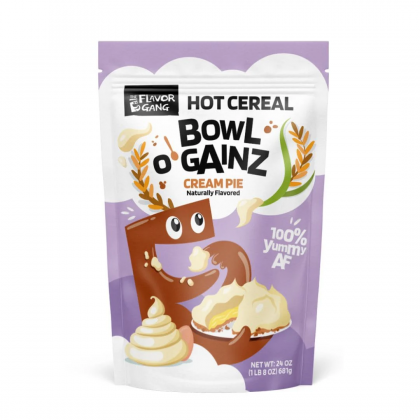 The FLavor Gang Bowl O Grammy's Hot Cereal Bowl O Gainz Cream Pie 681g