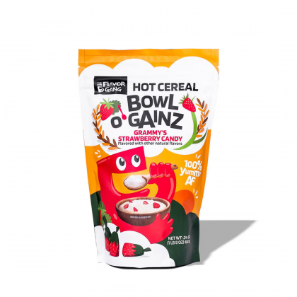 The FLavor Gang Bowl O Grammy's Hot Cereal Bowl O Gainz Strawberry 681g